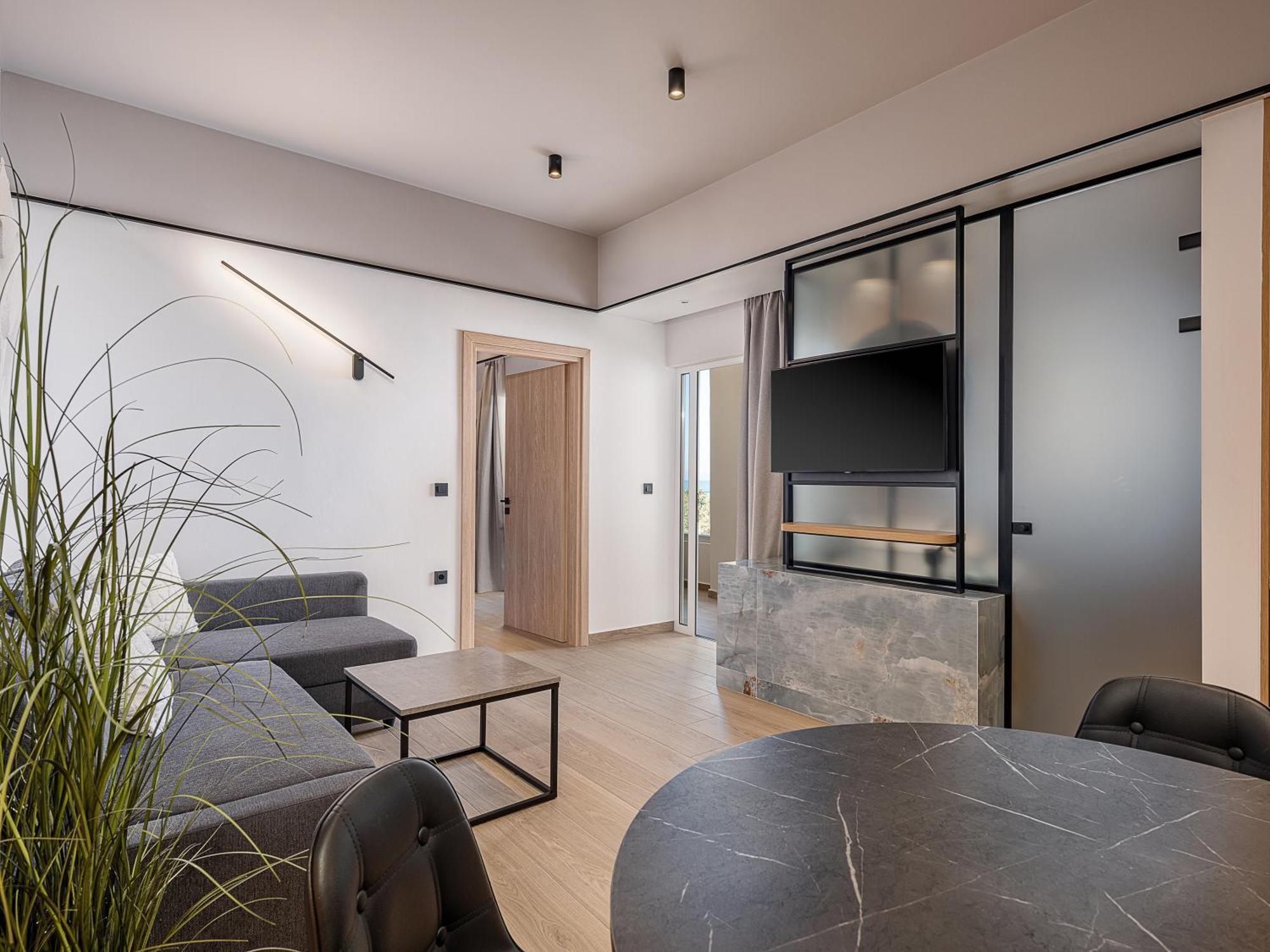 Alexia Beach Hotel Agia Marina  Bagian luar foto