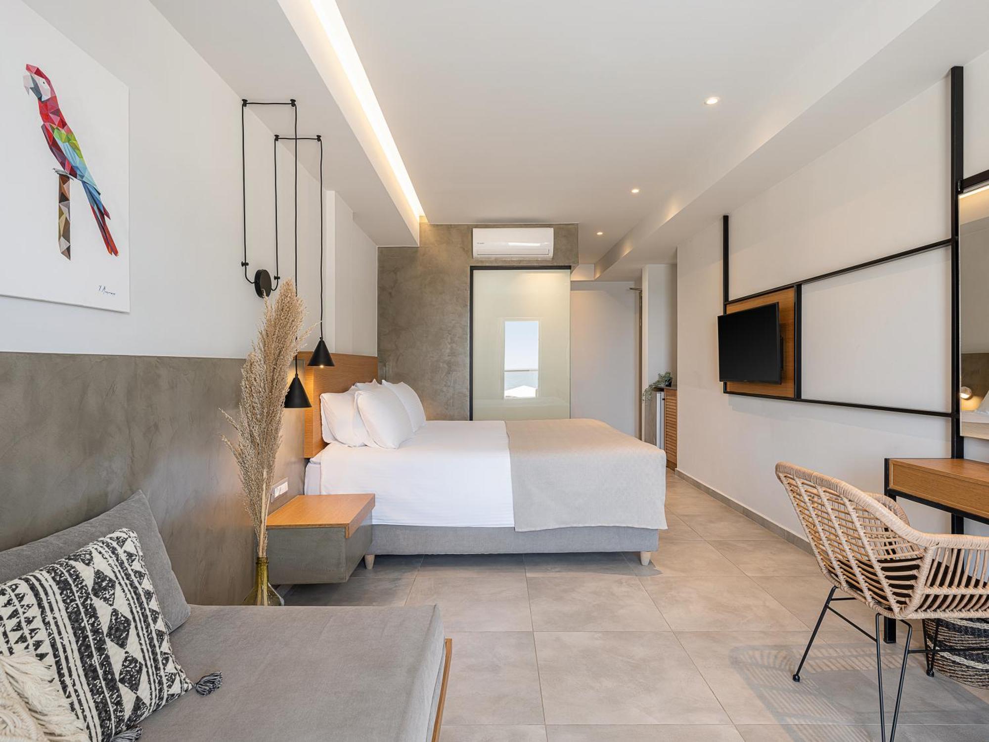 Alexia Beach Hotel Agia Marina  Bagian luar foto